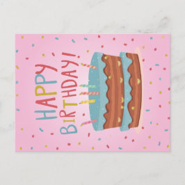 Glückliche Geburtstagskarte Feiertagspostkarte