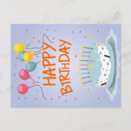 Glückliche Geburtstagskarte Feiertagspostkarte