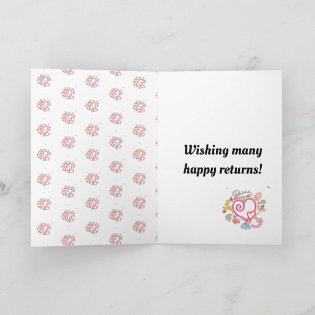 Glückliche Geburtstagskarte Karte (Innenseite)