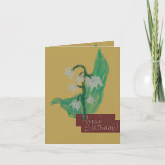 Glückliche Geburtstagskarte mit Mays Blume Karte