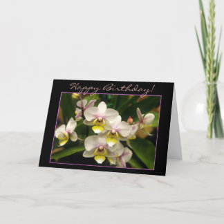 Glückliche Geburtstagskarte Orchid Karte
