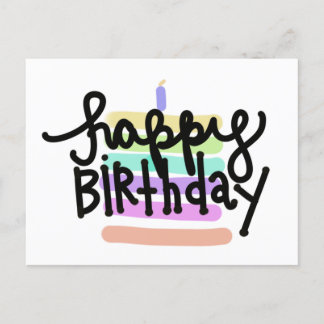 Glückliche Geburtstagskarte Postkarte