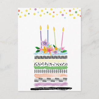 Glückliche Geburtstagskarten Postkarte