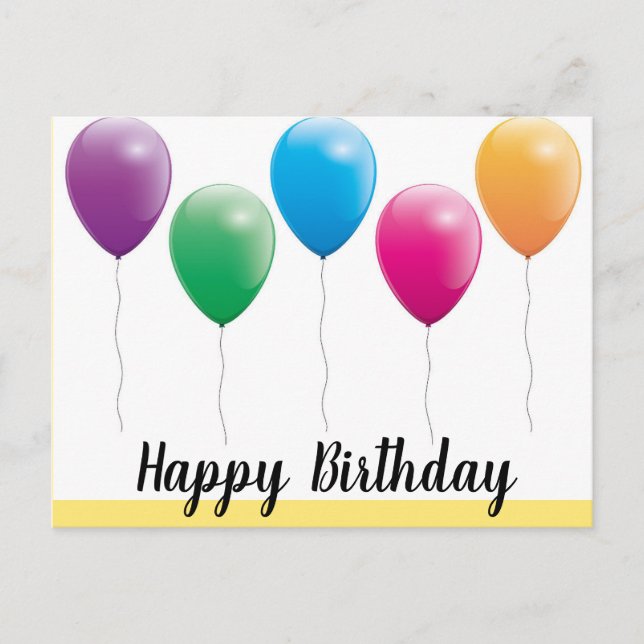 Glückliche Geburtstagskarten Postkarte (Vorderseite)