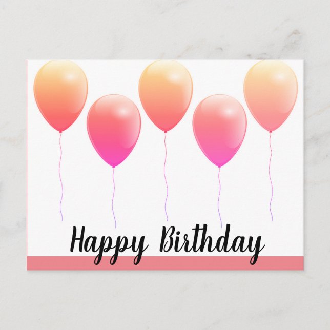 Glückliche Geburtstagskarten Postkarte (Vorderseite)
