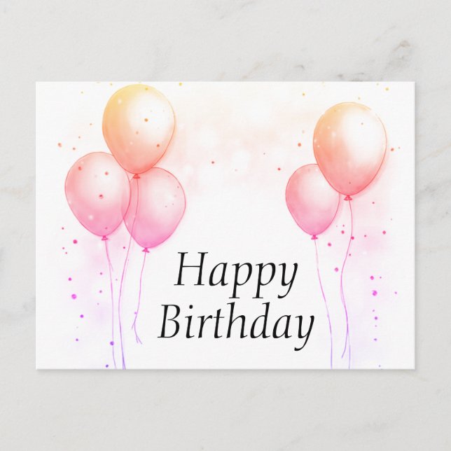 Glückliche Geburtstagskarten Postkarte (Vorderseite)