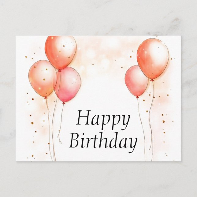 Glückliche Geburtstagskarten Postkarte (Vorderseite)