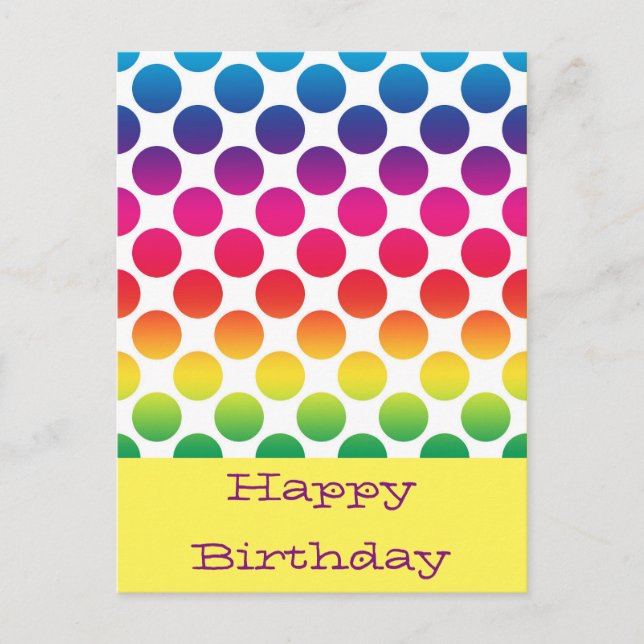 Glückliche Geburtstagskarten Postkarte (Vorderseite)