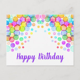 Glückliche Geburtstagskarten Postkarte