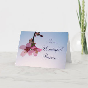 Glückliche Geburtstagskirche Blossom Grußkarte Karte