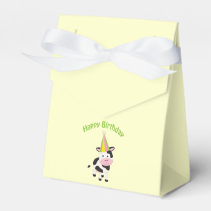 Glückliche Geburtstagskuh Geschenkschachtel