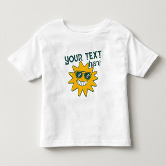 Glückliche gelbe Sonnenbrille Sommer Sonne Urlaub Kleinkind T-shirt