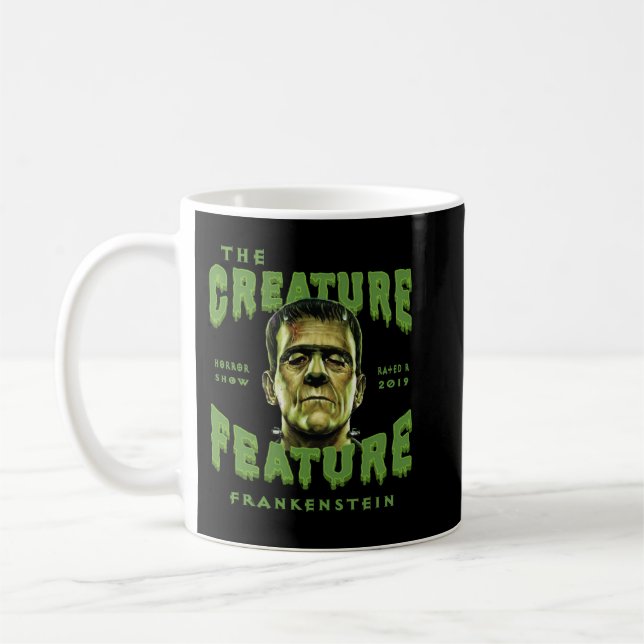 Glückliche Geschenke Frankenstein zu Halloween Kaffeetasse (Links)