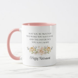 Glückliche Geschenke für Frauen mit Blumen Tasse