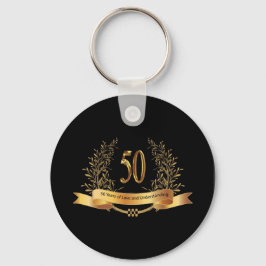 Glückliche Geschenke zum 50. Hochzeitstag Schlüsselanhänger