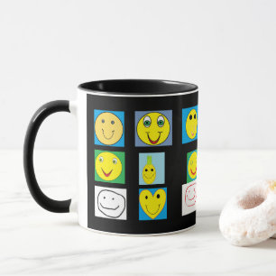 Glückliche Gesichter Tasse