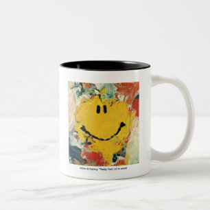 Glückliche Gesichts-Tasse Willem de Kooning Zweifarbige Tasse