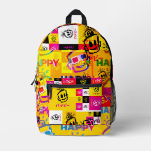 GLÜCKLICHE GLITCH-Rucksack Bedruckter Rucksack