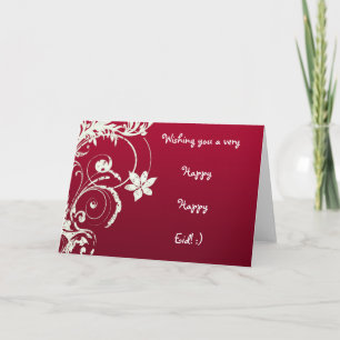 Glückliche glückliche Eid Karte