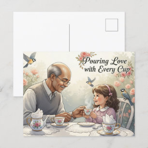 Glückliche Großeltern-Postkarte Postkarte