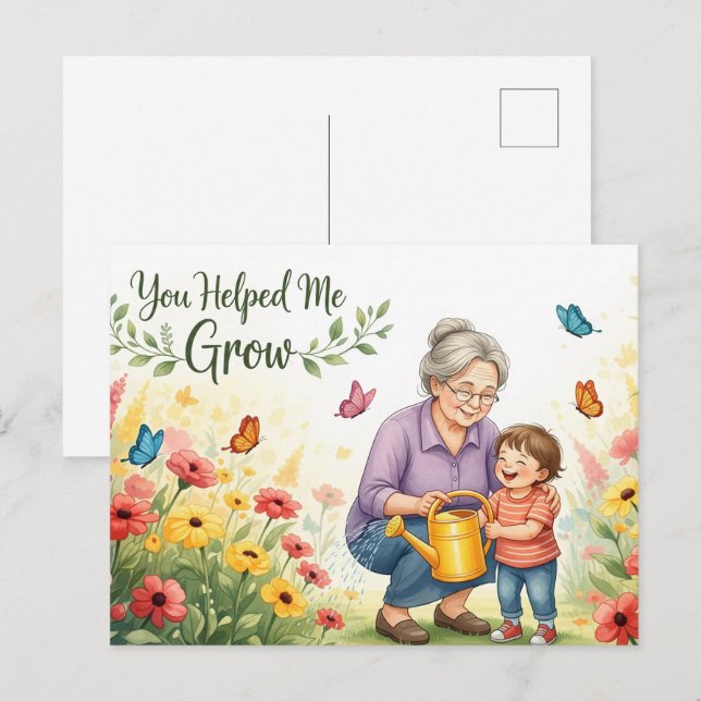 Glückliche Großeltern-Postkarte Postkarte (Vorne/Hinten)
