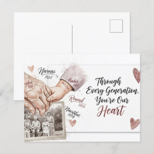 Glückliche Großeltern-Postkarte Postkarte