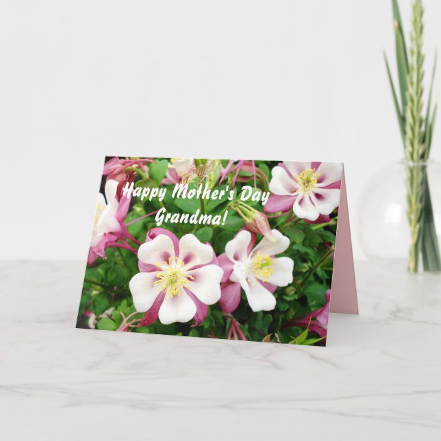 Glückliche Großmutter der Mutter Tages! Karte (Vorderseite)