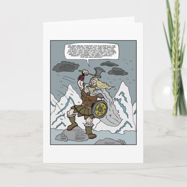 Glückliche Gruß-Karte Freitags Viking Karte (Vorderseite)