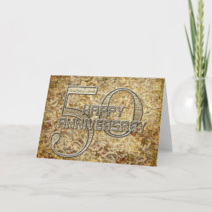 Glückliche Grußkarte zum 50. Geburtstag Karte