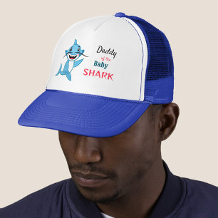 Glückliche Haifamilie Daddy Shark Truckerkappe