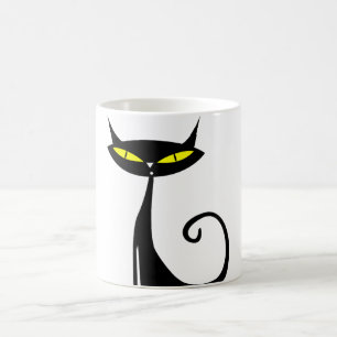 Glückliche Halloween-Black Cat-Tasse Kaffeetasse