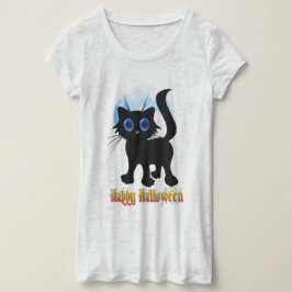 Glückliche Halloween Black Kitten Shirts
