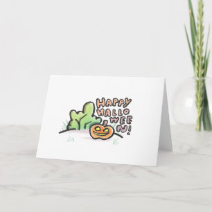 Glückliche Halloween-Blanke-Grußkarte {Halloween} Karte