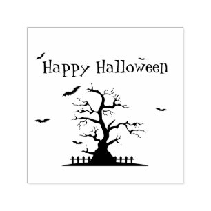 Glückliche Halloween-Fledermäuse-Briefmarke, selbs Permastempel