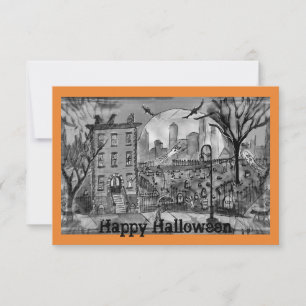 Glückliche Halloween-Grußkarte Karte