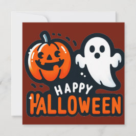 Glückliche Halloween-Grußkarten Karte