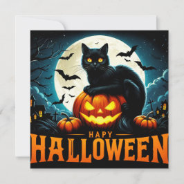 Glückliche Halloween-Grußkarten Karte