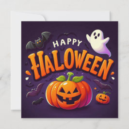 Glückliche Halloween-Grußkarten Karte