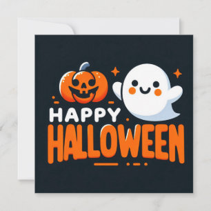 Glückliche Halloween-Grußkarten Karte