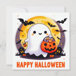 Glückliche Halloween-Grußkarten Karte