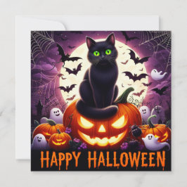 Glückliche Halloween-Grußkarten Karte