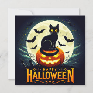 Glückliche Halloween-Grußkarten Karte