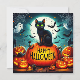 Glückliche Halloween-Grußkarten Karte