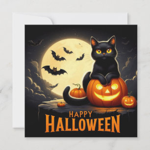 Glückliche Halloween-Grußkarten Karte