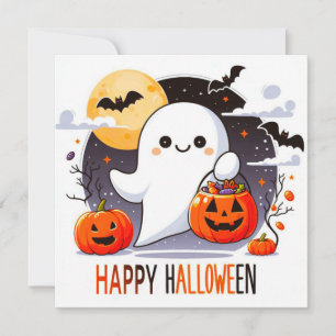 Glückliche Halloween-Grußkarten Karte