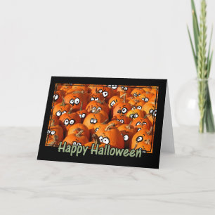 glückliche Halloween-Kürbise Karte