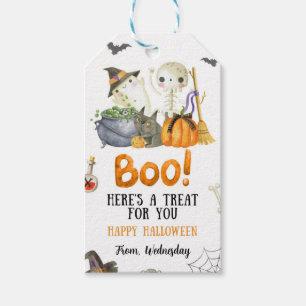 Glückliche Halloween-Leckerei-Geschenk-Tag Geschenkanhänger
