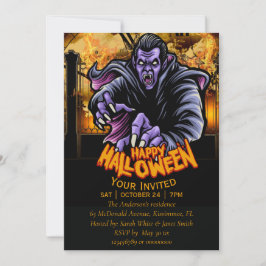 glückliche Halloween-Monster-Party Einladung