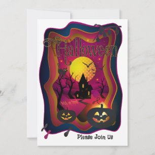 Glückliche Halloween-Party "Süßes oder Saures" Mag Feiertagskarte