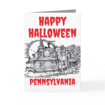 Glückliche Halloween Pennsylvania Grußkarte